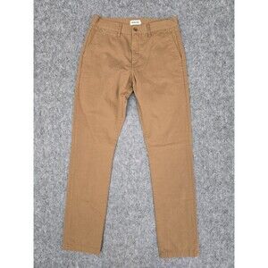 Taylor Stitch Democratic Foundation Pants Mens 32 x 35 Khaki Organic Cotton